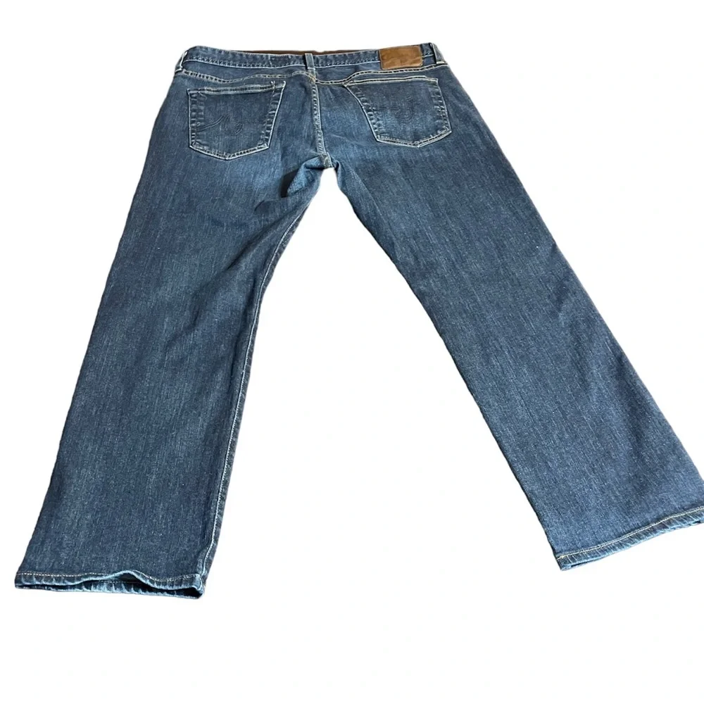 Men’s blue jeans slim straight Adriano Goldschmied pants denim Size 38X32